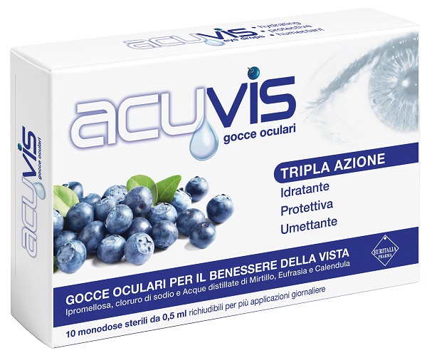 Acuvis Gocce Oculari 10 Flaconi da 0,5 ml